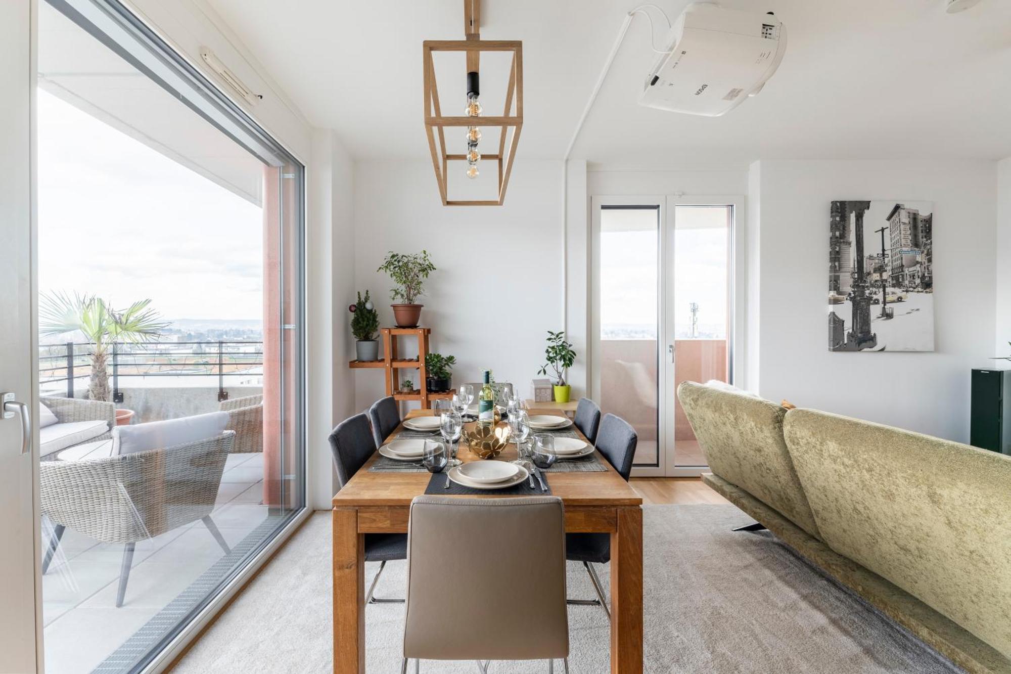Edler Wohnraum Panoramablick 3 Sz Boxspringbetten, E-Ladestation, Kaffeevollautomat, Klima, Lift, Terrasse & 2Xtg Graz Bagian luar foto